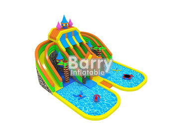 पूल और inflatable फ्लोटिंग खिलौने के साथ मजेदार महल inflatable मनोरंजन पार्क नाम