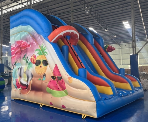 0.55 मिमी पीवीसी वाणिज्यिक inflatable पानी स्लाइड्स Inflatable स्लाइड्स किराए पर लेना