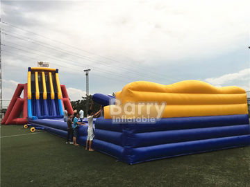 EN14960 0.5 मिमी पीवीसी विशालकाय Inflatable स्लाइड 0.55 मिमी / 18 ओज पीवीसी Tarpaulin टिकाऊ