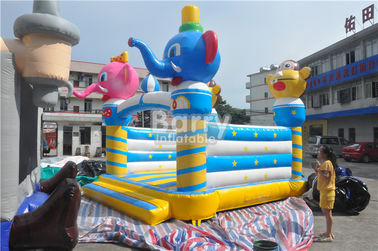 वाणिज्यिक Inflatable बाउंसर पशु हाथी अंतरिक्ष Moonwalk होम / खेल के मैदान के लिए