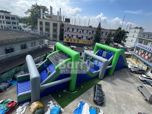 वाणिज्यिक पीवीसी क्रैश कोर्स inflatable बाधा कोर्स रेस inflatable 5k 2024 के साथ हवा ब्लोअर और मरम्मत किट