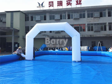 व्हाइट जायंट आउटडोर प्रोमोशनल Inflatable आर्क समर्थन अच्छी तरह खत्म हो गया