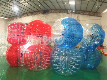 वयस्कों / मानव जल बबल बॉल के लिए लाल साफ़ आउटडोर inflatable खिलौने