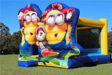 बच्चों के लिए प्लेटो पीवीसी मिनियन Inflatable बाउंसर मज़ा / कूदते कैसल बाउंस हाउस