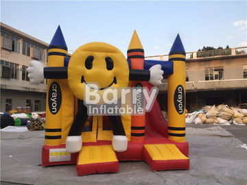 डिजिटल प्रिंटिंग के साथ रंगीन मुस्कुराते हुए Inflatable खुश चेहरा Crayon Combos