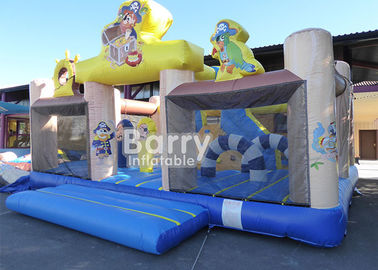 गुणवत्ता आश्वासन के साथ मनोरंजन पार्क समुद्री डाकू जहाज Inflatable बच्चा खेल का मैदान