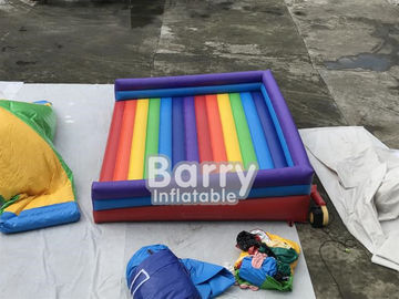 इंद्रधनुष Inflatable कूदते बिस्तर Inflatable बाउंसर खेल के मैदान के लिए मजेदार आउटडोर Inflatable खेल खेल
