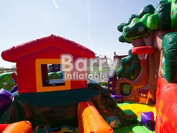 किड पार्टी समय खेल का मैदान Inflatable कूद उछाल के लिए कस्टम उड़ा बाधा कोर्स