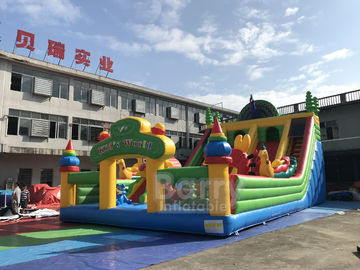 बच्चों के लिए वाणिज्यिक मोर Inflatable खेल का मैदान / Inflatable Trampoline थीम पार्क