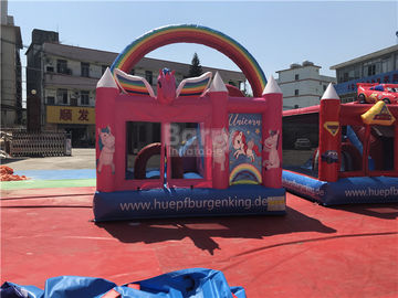 पर्यावरण के अनुकूल वाणिज्यिक गेंडा बाउंसर Inflatable कूद Moonwalk