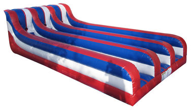 टिकाऊ 3 लेन Inflatable बंजी रन रेस खेल IPS बैटल लाइट के साथ कर सकते हैं