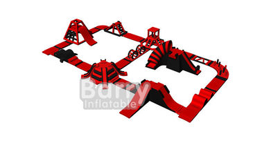 समुद्र / झील / पूल Inflatable फ्लोटिंग पानी पार्क, वयस्क के लिए जलीय खेल मंच