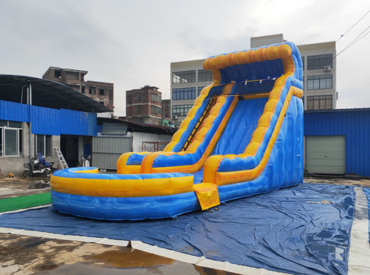 आउटडोर तह बच्चे खेल का मैदान Inflatable पानी स्लाइड पीवीसी तिरपाल