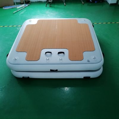 फुट हाथ या इलेक्ट्रिक पंप के साथ कस्टम मेड 2x2m इन्फ्लेटेबल फ्लोटिंग डॉक