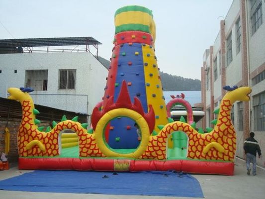 Inflatable मोबाइल रॉक क्लाइंबिंग वॉल स्पोर्ट्स गेम इन्फ्लेटेबल माउंटेन