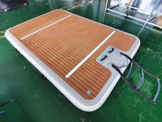 स्विम सुपर एंड फिशिंग इन्फ्लेटेबल पोर्टेबल डॉक मैट 4x2x0.2m