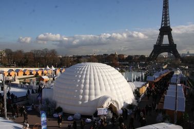 कस्टम टिकाऊ पीवीसी विशालकाय Inflatable तम्बू, Inflatable वायु समर्थित संरचनाओं