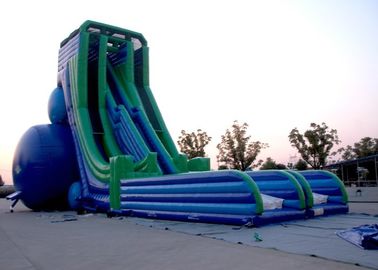 बिग Inflatable स्लाइड रेंटल के बाहर अनुकूलित 0.55 मिमी पीवीसी आग प्रतिरोधी