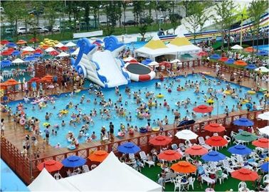 पूल के साथ बड़े फ्रेम आउटडोर Inflatable जल पार्क, Inflatable पिछवाड़े जल पार्क