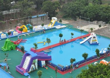 टिकाऊ Inflatable एक्वा पार्क / जल पार्क परियोजना inflatable खेलों के लिए