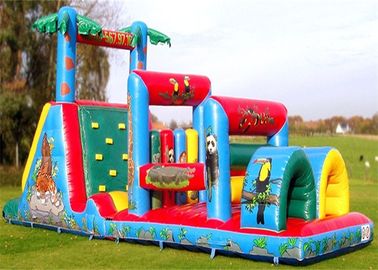 वाणिज्यिक Inflatable बाधा कोर्स, वयस्क और बच्चे ऊपर बाधा कोर्स उड़ाओ