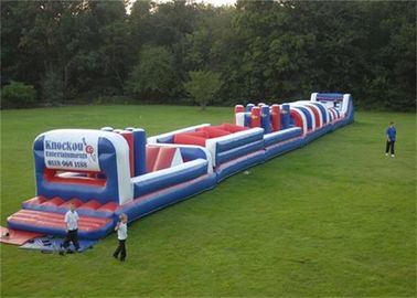 आउटडोर Toddlers खेलों के लिए अनुकूलित लंबे Inflatable बाधा बाउंसर