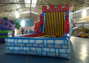 सहायक उपकरण के साथ मजेदार Inflatable इंटरएक्टिव खेल चिपचिपा दीवार