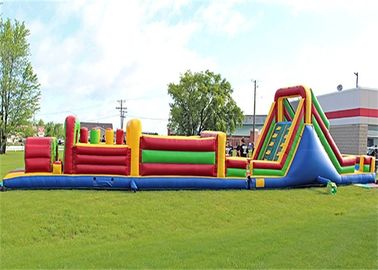 ग्रासलैंड के लिए प्लेटो पीवीसी Tarpaulin विशालकाय Inflatable ट्रेन बाधा कोर्स