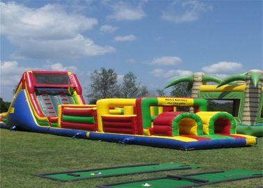मजेदार Inflatable बाधा कोर्स, सीई के साथ उछाल बाधा कोर्स जंपर्स