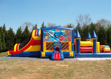 वयस्क Inflatable खेलों के लिए टिकाऊ वाणिज्यिक बाउंस हाउस बाधा कोर्स