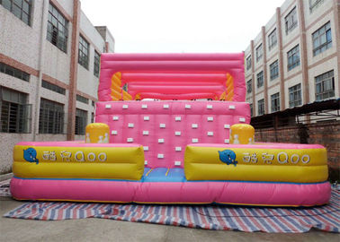 लवली Inflatable इंटरेक्टिव गेम्स बच्चों के लिए रॉक क्लाइंबिंग वॉल उड़ाओ