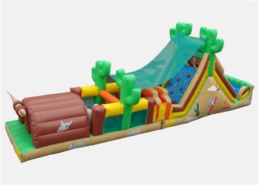 एयर ब्लोअर के साथ inflatable बाधा कोर्स खेलों के बाहर अनुकूलित