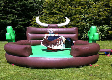 आउटडोर Inflatable इंटरएक्टिव खेलों बच्चों मैकेनिकल बुल राइडिंग मशीन