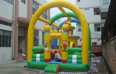 किराए के लिए वाणिज्यिक आग प्रतिरोधी Inflatable बच्चों कूदते महल