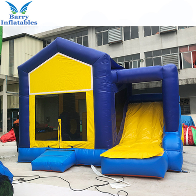 पोर्टेबल रंगीन Inflatable बाउंसर आउटडोर खेल का मैदान उपकरण गोल कॉम्बो