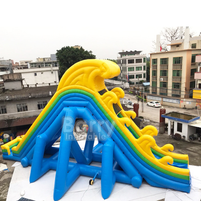 वयस्कों के लिए विनाइल कोटेड नायलॉन इन्फ्लेटेबल वॉटर स्लाइड्स फायर रेसिस्टेंस