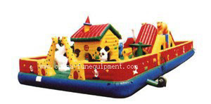 बच्चे Inflatable मनोरंजन पार्क बाधा कोर्स जंपिंग कैसल