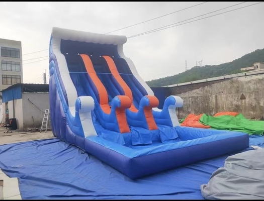 मनोरंजन पार्क इन्फ्लेटेबल वॉटर स्लाइड उछाल उछाल वाली स्लाइड